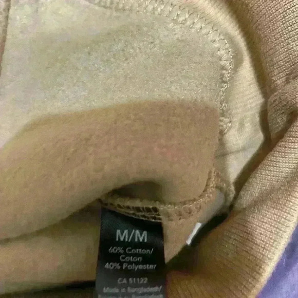 One of a kind  brown zip up hoodie “mama needs a coffee” custom size medium - Picture 3 of 3